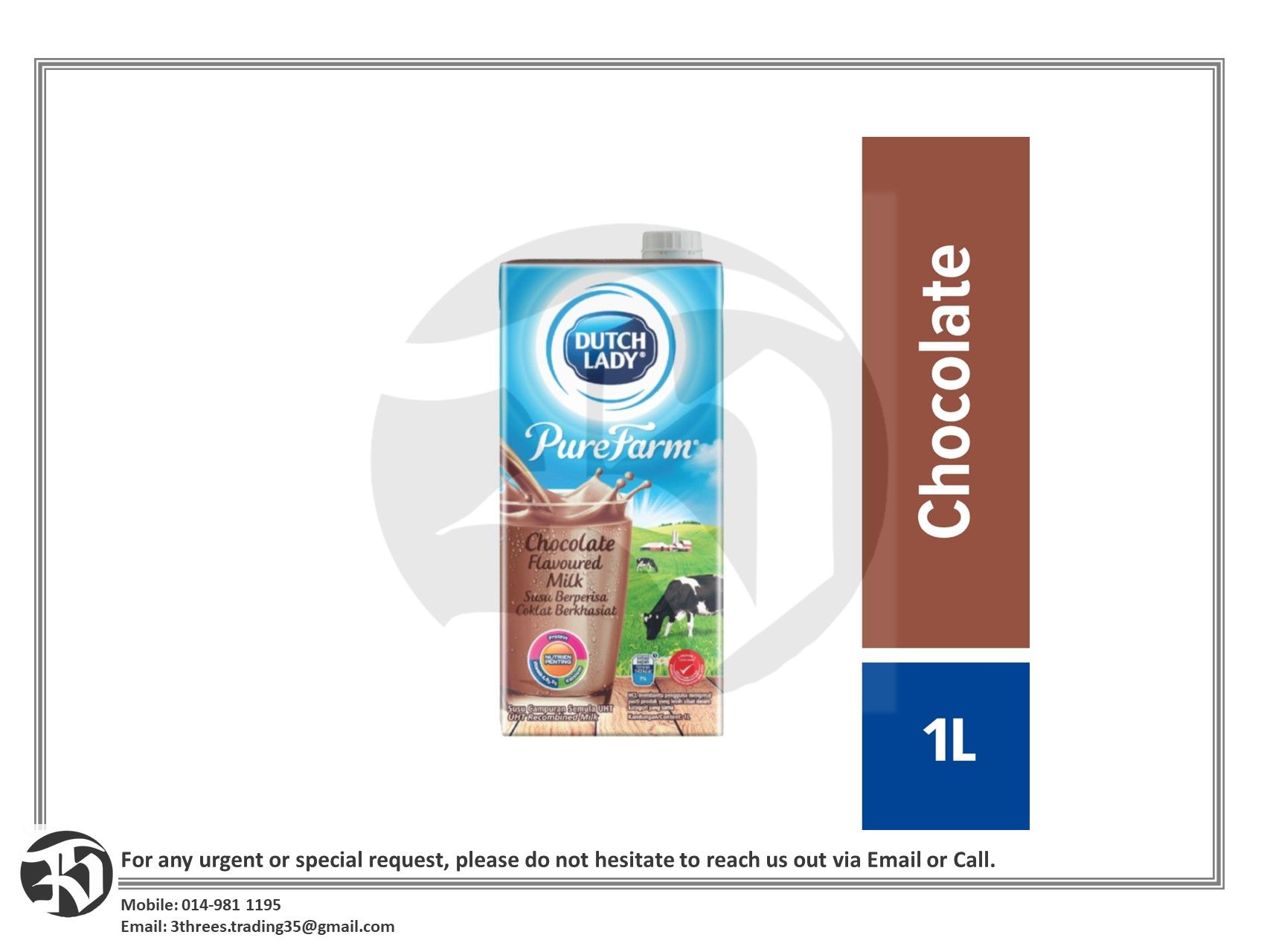 DUTCH LADY CHOCOLATE MILK 1L