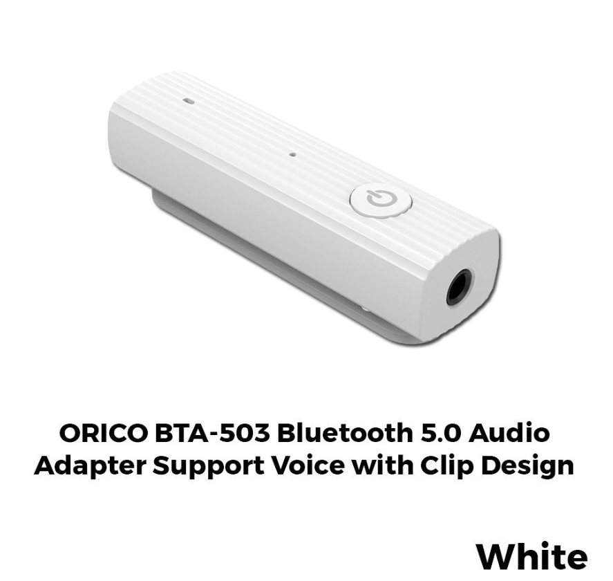 ORICO BTA-503 BLUETOOTH 5.0 AUDIO ADAPTER FOR CAR AUDIO/SPEAKER/EARPHONE SUPPORT VOICE CALL WITH CLIP DESIGN