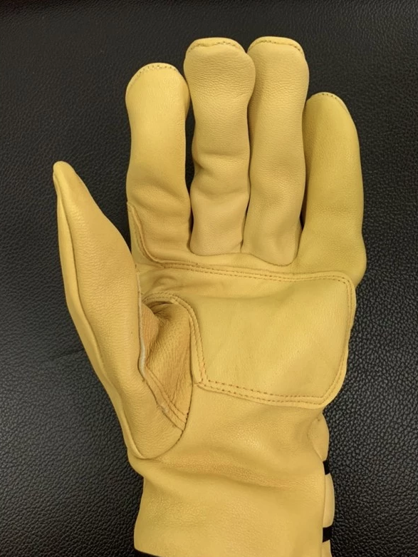 BRAND NEW MEN INDUSTRY PROTECTION WORKING GLOVE A GRADE YELLOW ULTRATHIN LEATHER SAFETY WORK GLOVES_1 PAIR