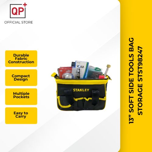 13” SOFT SIDE TOOLS BAG NAIL BAG STORAGE BAG ELECTRICIAN TOOL BAG 重型工具包/工具袋 (STST98247)-