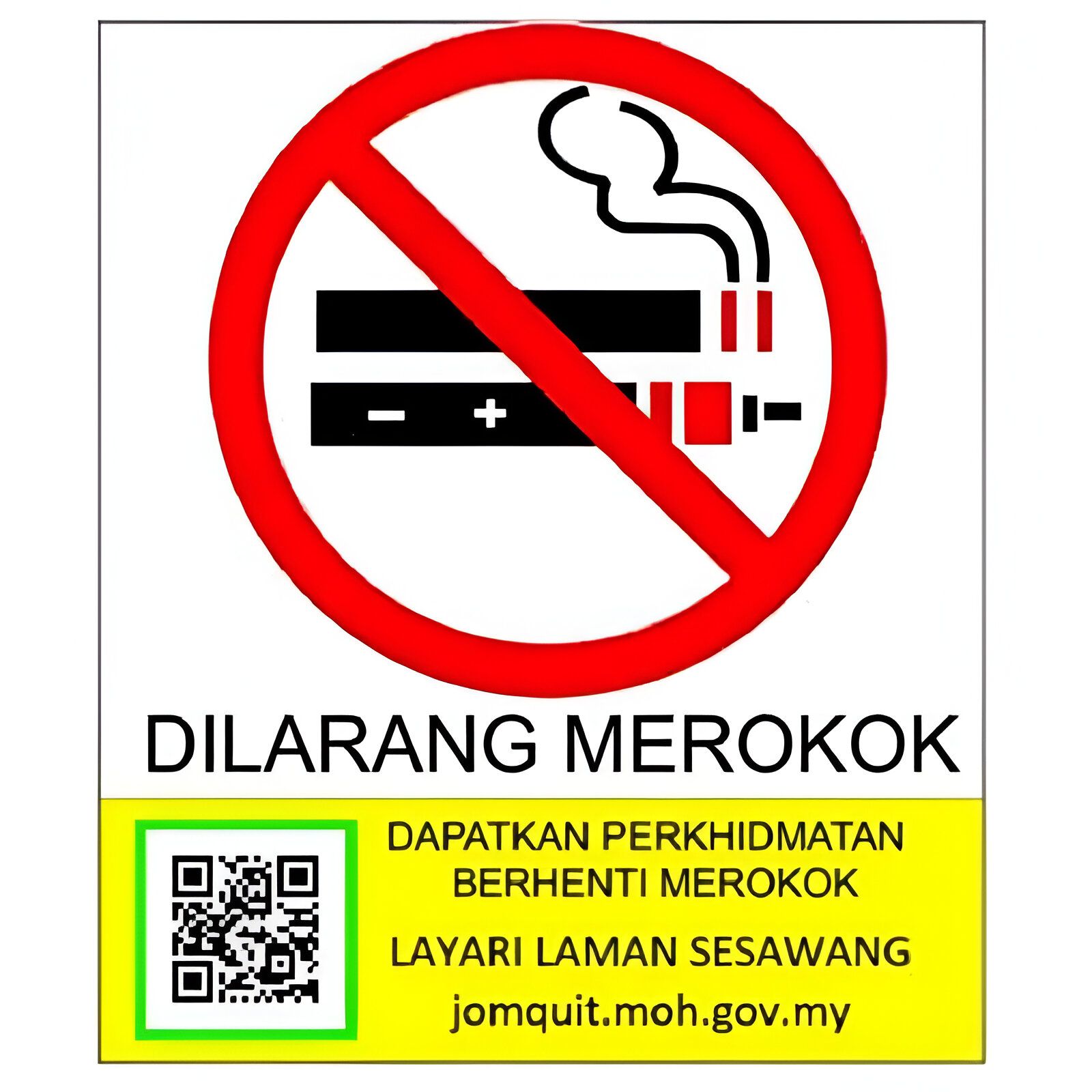 Dilarang Merokok Signage