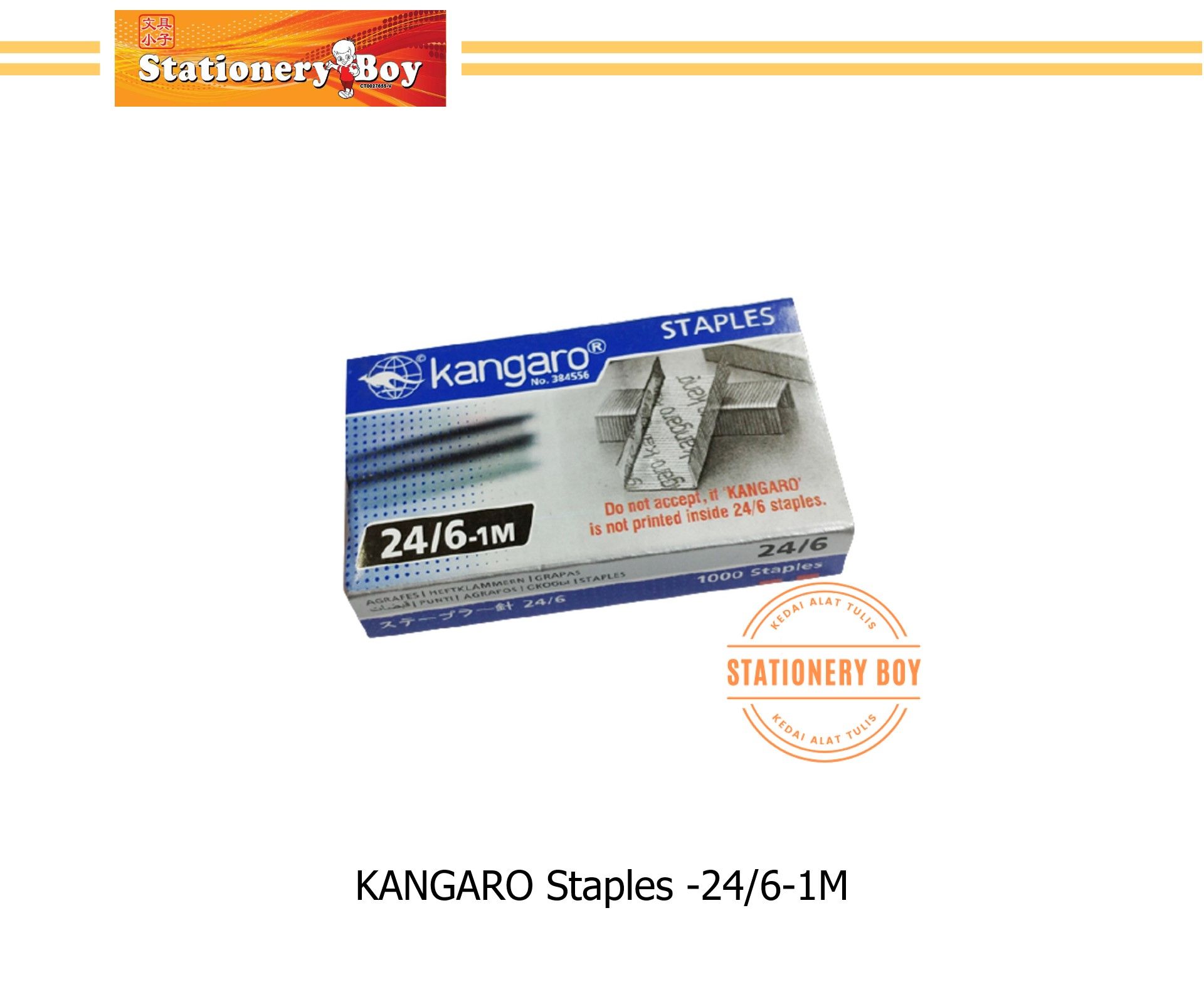 KANGARO 3 24/6 Staples / Dawai Kokot