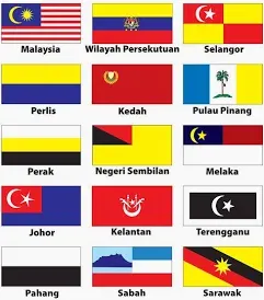Flag ALL STATE FLAG SET / FLAG / MALAYSIA FLAG SET / NYLON / 3' X 6' / 900mm X 1800mm / Malaysia State Flag 15PCS / 15PCS FLAG / 17PCS FLAG / BENDERA / SET BENDERA 15PCS / SET BENDERA 17PCS / F1525 / F15250