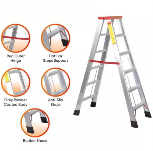 STRONGMAN ALUMINIUM LADDER 4 - 12 STEPS DOUBLE/ SINGLE SIDED LADDER l TANGGA LIPAT l 梯子
