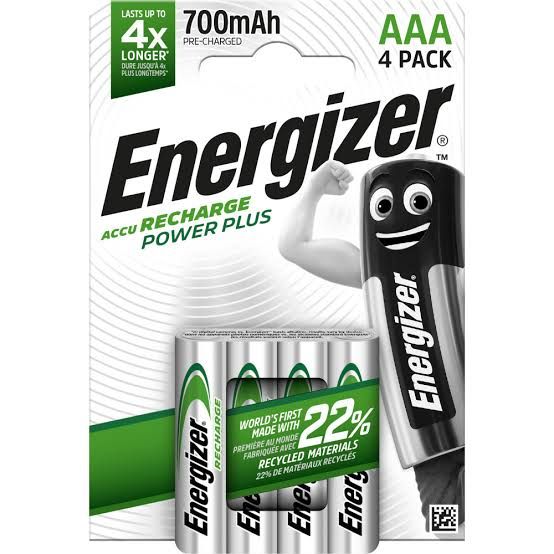 ENERGIZERRECH BATT 4AAA 700MAH POWER PLUS