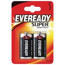 Battery C - Eveready (packing: twin pack)