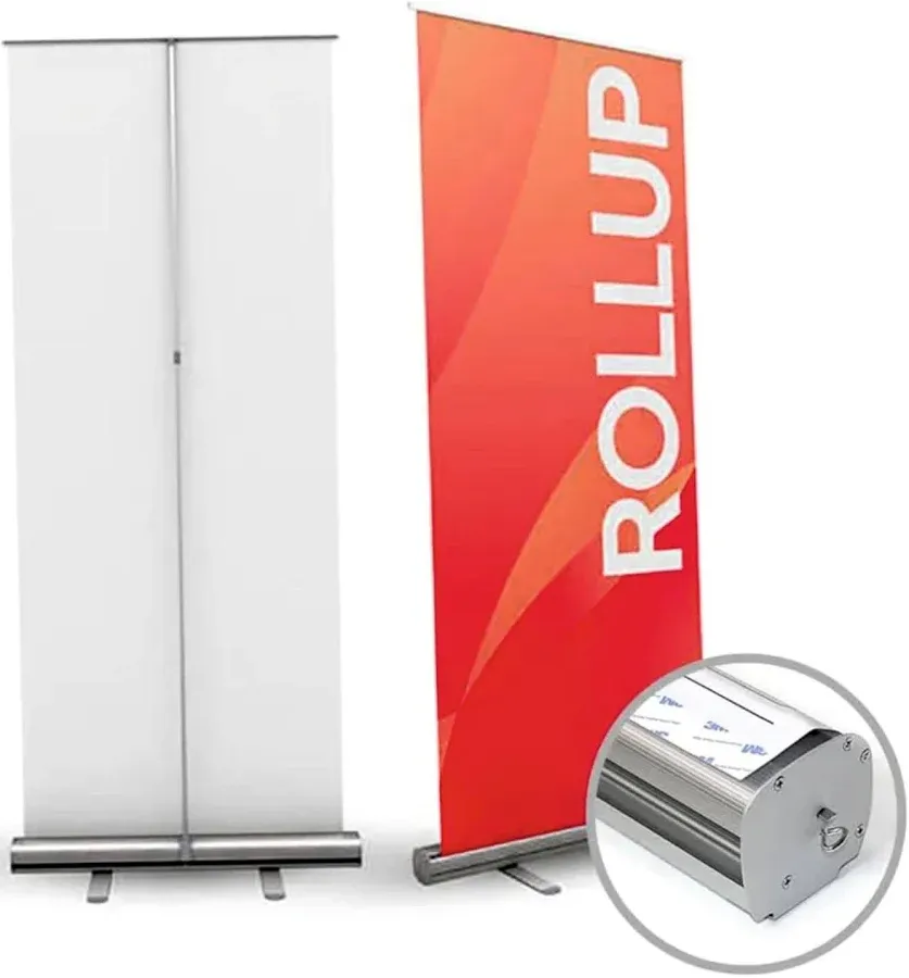 EREC ROLL UP STAND BUNTING DISPLAY 85CM X 200CM