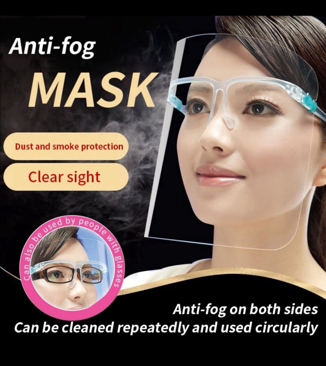 NA Face Shield Anti Virus Face Protection hood eye protection Anti-saliva Extra Protection anti fog