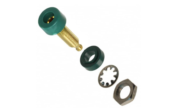Fluke PJKPL 2854-5 B-jack Gold Pl 10/pkg (green)