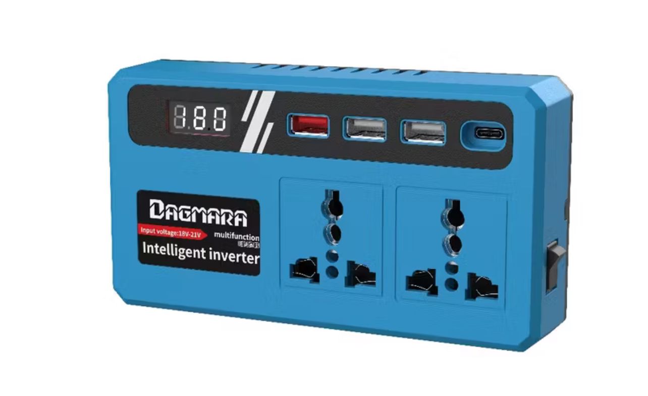 Dagmara Portable Power Inverters for 20V Battery Inverter 20v to 220v Converter with Dual USB,AC Outlet and Type-C