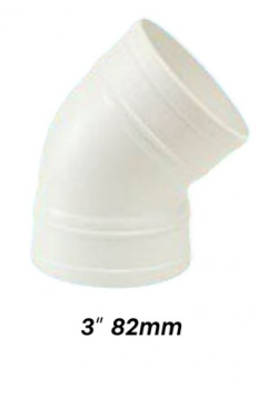 ATKC UPVC Fittings 135Â° Plain Bend 3" (82MM)