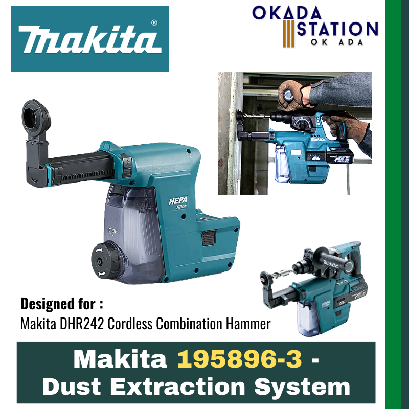 Makita 195896-3 - Dust Extraction System (Designed for Makita DHR242 Combination Hammer) / Dust collection extraction / Dust Extraction Tool