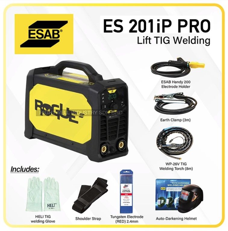 RIGHTWELL ESAB ROGUE ES 201IP PRO MMA/ARC/SMAW WELDING MACHINE