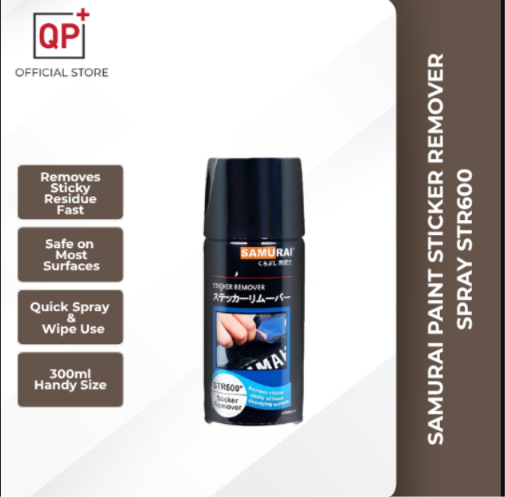 SAMURAI PAINT STICKER REMOVER SPRAY STR600 300ML l SPRAY PENCUCI CAT & STIKER | 去漆去贴喷雾-