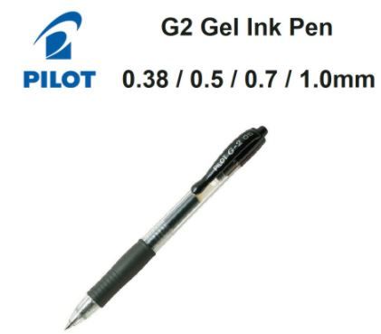 Pilot Pen G2 Gel Ink Pen 0.38 / 0.5 / 0.7 / 1.0mm