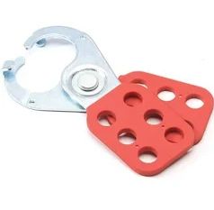 Brady 6-Lock Steel Lockout Hasp 1''diameter jaws