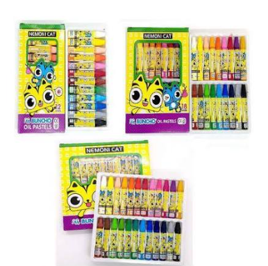 Buncho Nemoni Cat Oil Pastel 12 / 18 / 24 / 36 Color 36 Nemoni Crayon OP-YC-18-KK