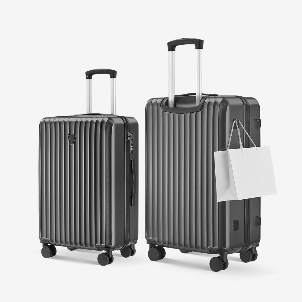 3STSB TROLLEY LUGGAGE WITH LOGO PRINTING (SILKSCREEN) 20'' (BLACK, SILVER, RED)