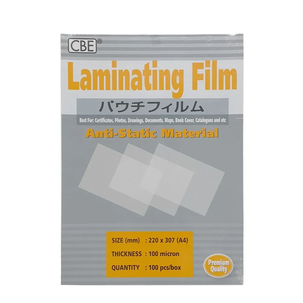 Laminating Film CBE 70X100 150 micron A4/A3