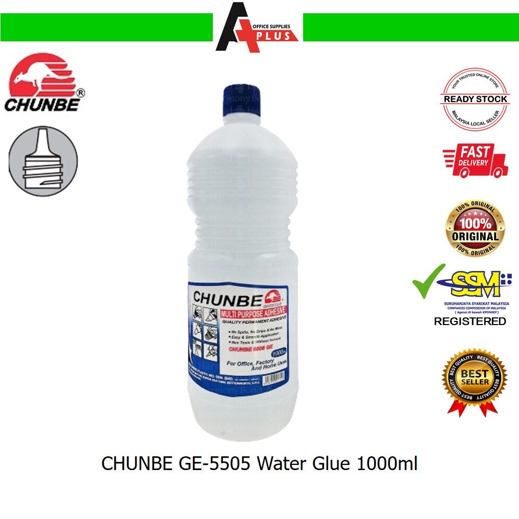 CHUNBE Water Glue GE5505 1000ml / Gam Cecair