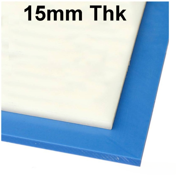 15MM NYLON SHEET PLATE BLUE OR IVORY WHITE 15MM THK X 1M WIDTH X 1M LENGTH (NY-SHT-15)