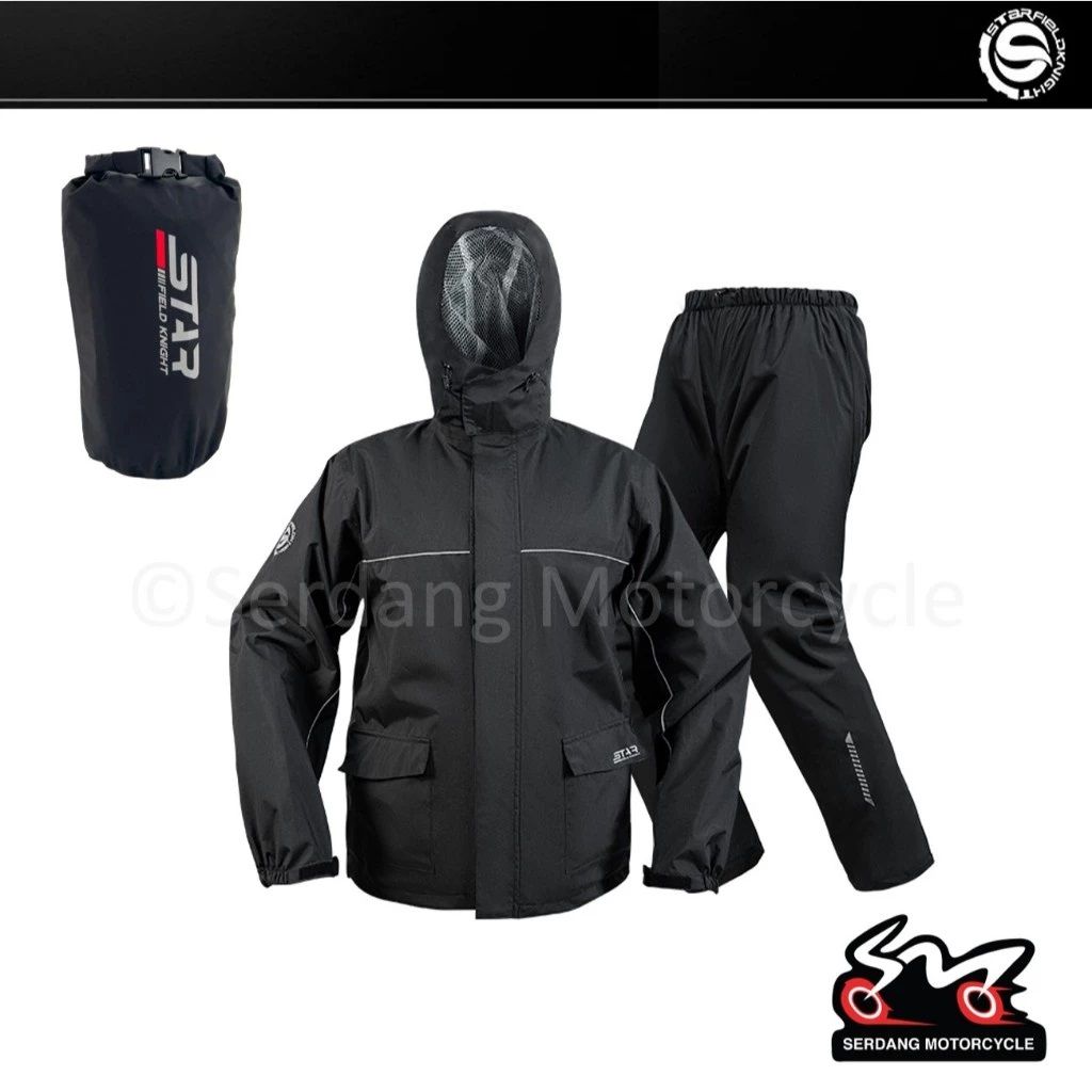Star Field Knight SKJ854 Waterproof Windbreaker Raincoat Baju Hujan Kalis Air Rainsuit Rain Coat SFK