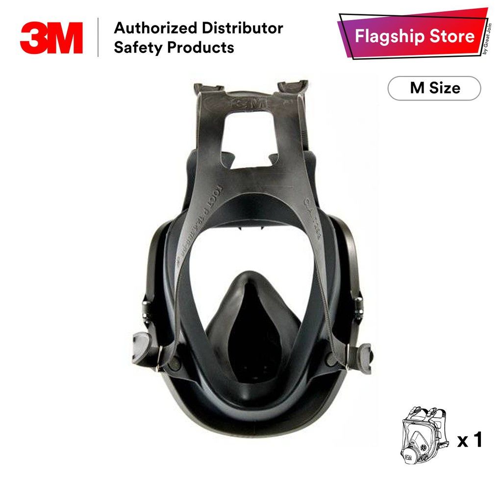 3M 6800 Reusable Full Mask Respirator Medium Size