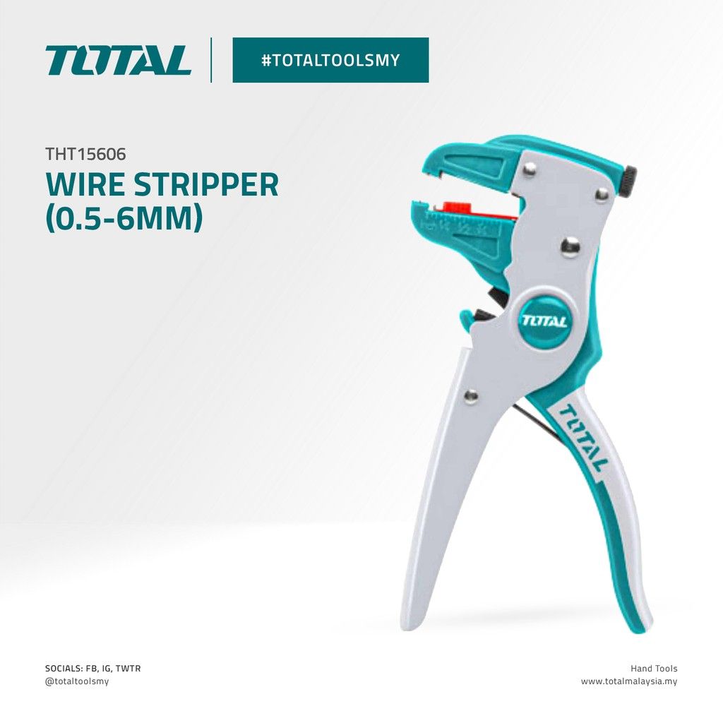 TOTAL WIRE STRIPPER (7"/0.5MM-6MM) THT15606