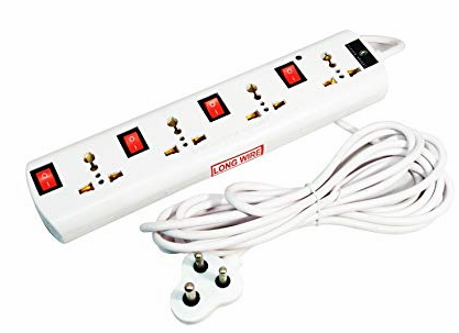 QP Extension Plug 4 International Sockets