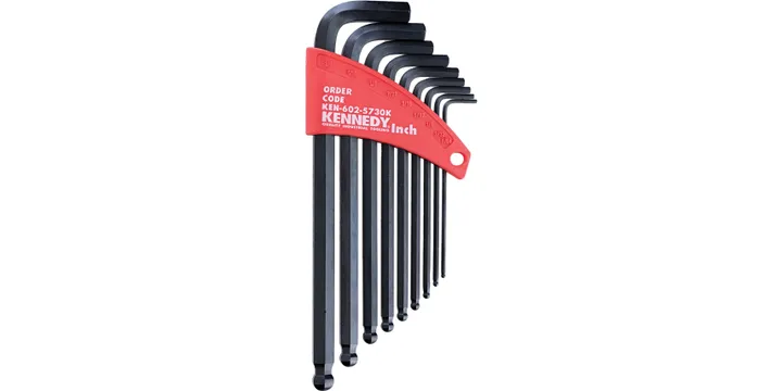 METRIC L-WRENCH BALL DRIVER SET(7-PCE)