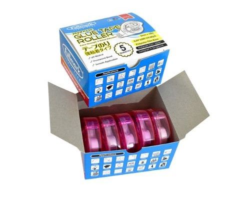 Fullmark Glue Tape Roller Double Sided Stationery Pink (6mm X 18m)