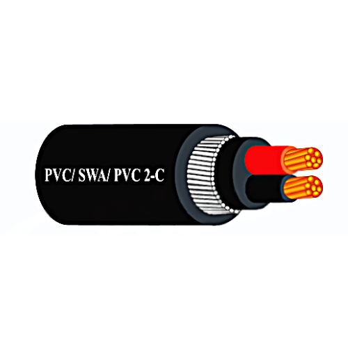OEM 2C 6MM SQ 1KV PVC/SWA/PVC CU Cable (500Meter/Drum)