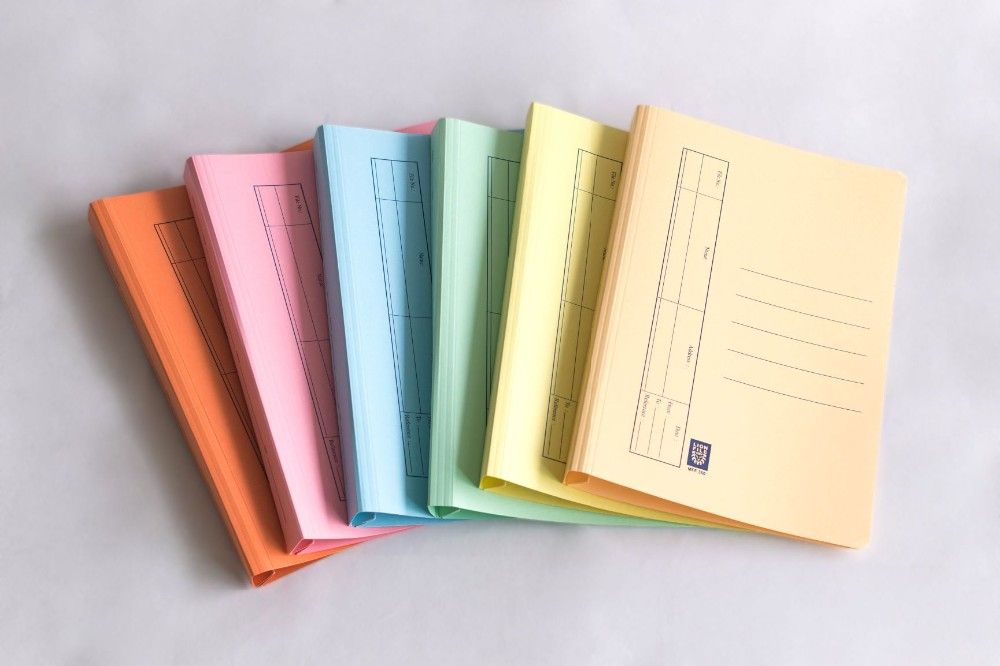 LION FILE 4'S MANILLA FILE COLOUR BLUE 100PCS/PAC
