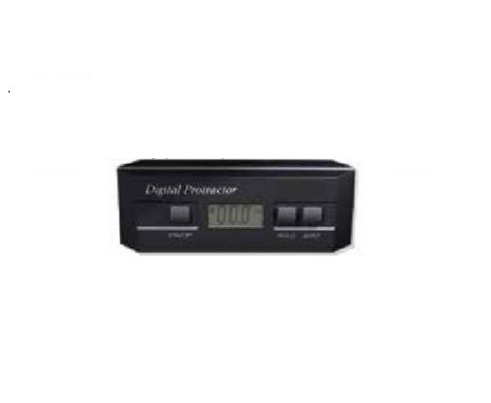 Temo 4x90掳 (0-360掳) Digital Protractor - Stainless Steel Measurement Face, Flat Base