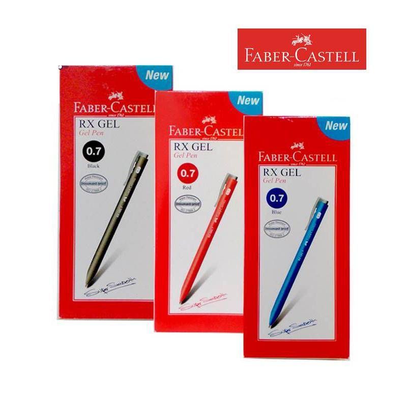 FABER CASTELL RX GEL PEN 0.7 RED (10PCS/BOX)