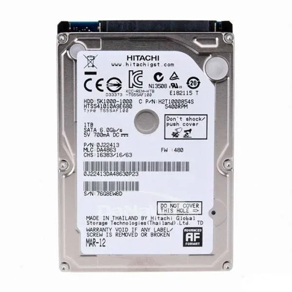 Hitachi Laptop Notebook HDD Hard Disk Drive 500GB