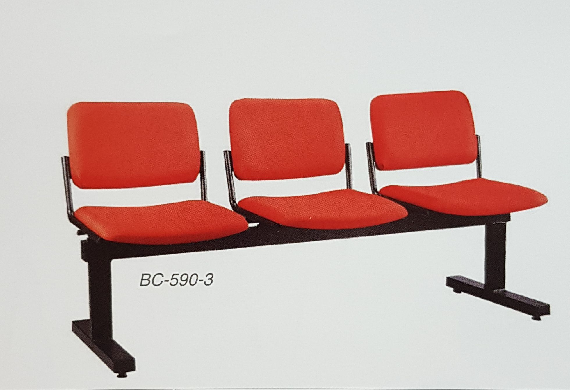 Chair Fabric Office Chair 3 Seater Link BC-590 / Link Chair / Fabric Office Chair / 3 Seater / Visitor Link Chair / BC-590 / Customer Waiting Link Chair / OFFICE CHAIR / ERGONOMIC CHAIR