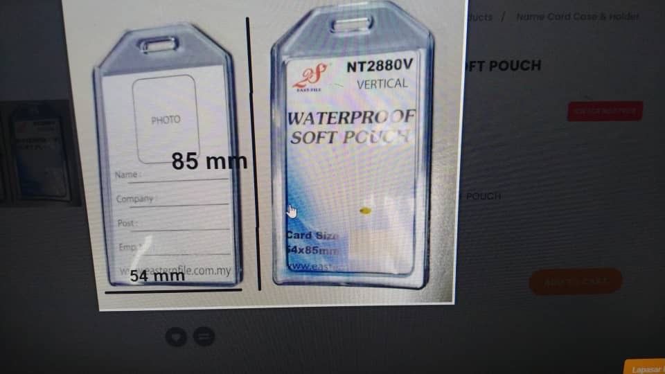 qs ID Card Tranparancy With Clip NT2880V