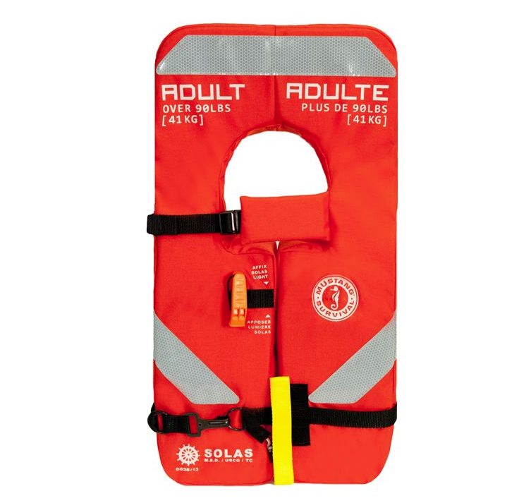 Mustang MV8040 4-ONE SOLAS Adult Vest (MED/TC/USCG APPROVED)