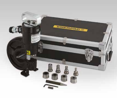 Enerpac SP35SP, 35 Ton, Hydraulic Punch and Standard Die Set with Electric Pump 230V . 6 FT Hose & Gauge