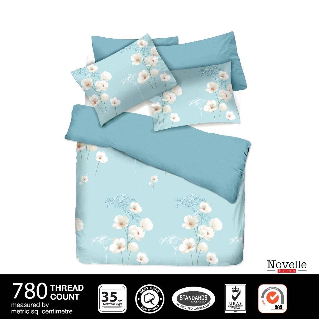 Jean Perry Novelle Rubie 2-IN-1 SUPER SINGLE Fitted Bedsheet Set - 35cm (SKIEEA)