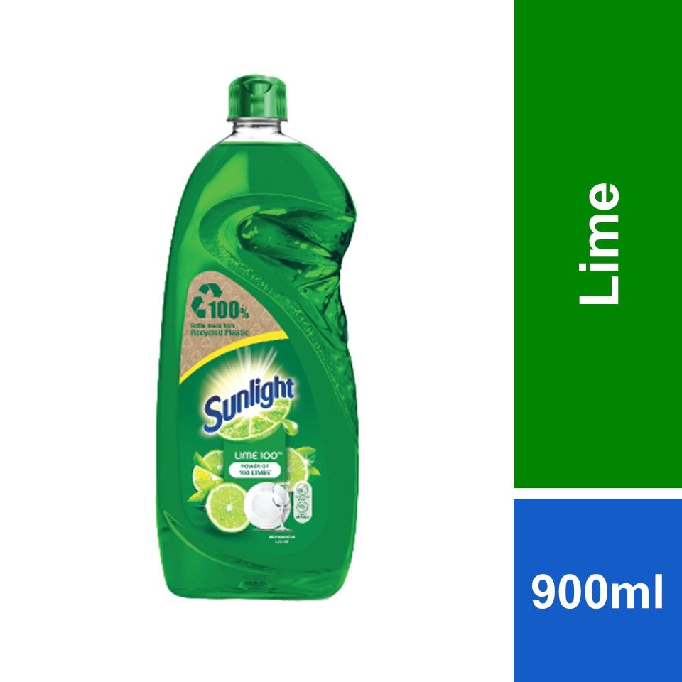 Sunlight Dishwash Liquid Lime (900ml)