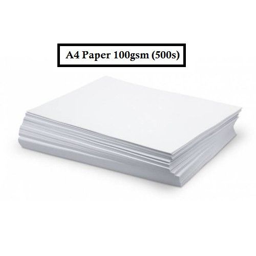 A4 Paper 100gsm (500 sheet) WHITE