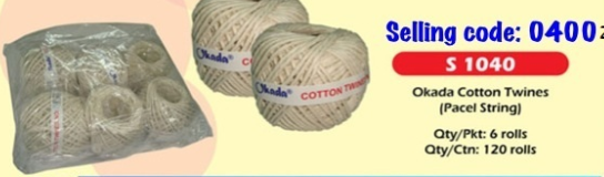 PARCEL STRING /Okada /String /Parcel /Parcel String /Okada Cotton Twines