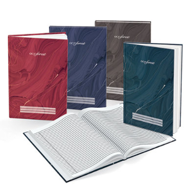 Eco forest F4 Hard Cover Foolscape Book 120& 200& 300& 400& 500's 2pcs 2pc 8112 120pg Rando CW-8112-KK