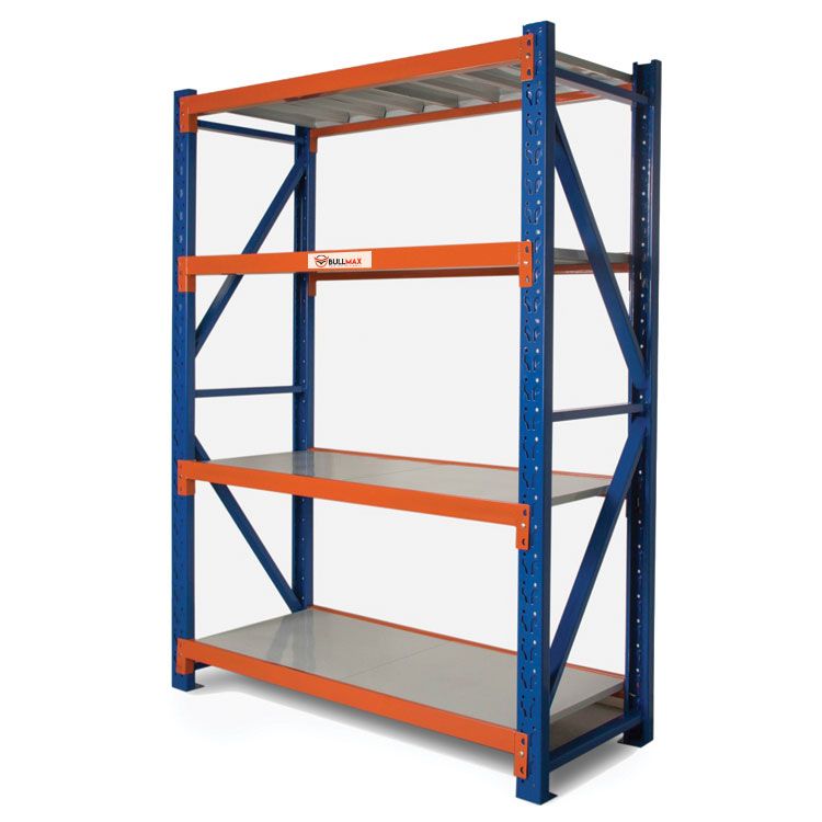Heavy Duty Shelving Rack (TP8050 ,OUCB2590, Ctr support , 12mmp/w) (1000kg / Level) H1800 x D600 X L1200 x 4 Level x 12mmplywood
