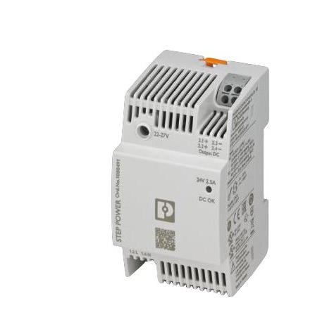 AC/DC DIN Rail Power Supply (PSU), 110 to 250VDC, 1 Output, 60 W, 24 VDC, 2.5 A