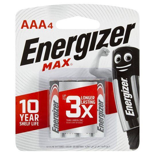 ENERGIZER MAX AAA 4 PC