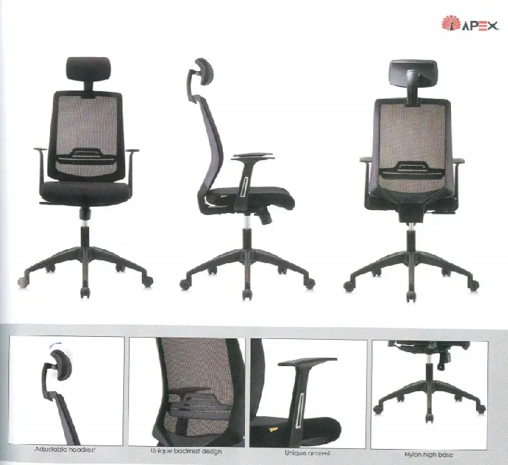 APEX Executive High Back Mesh Chair HB-A85-HLB1
