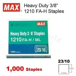 MAX Staples 1210FA-H Bullet - 3/8 (item No:B07-19) A1R2B250